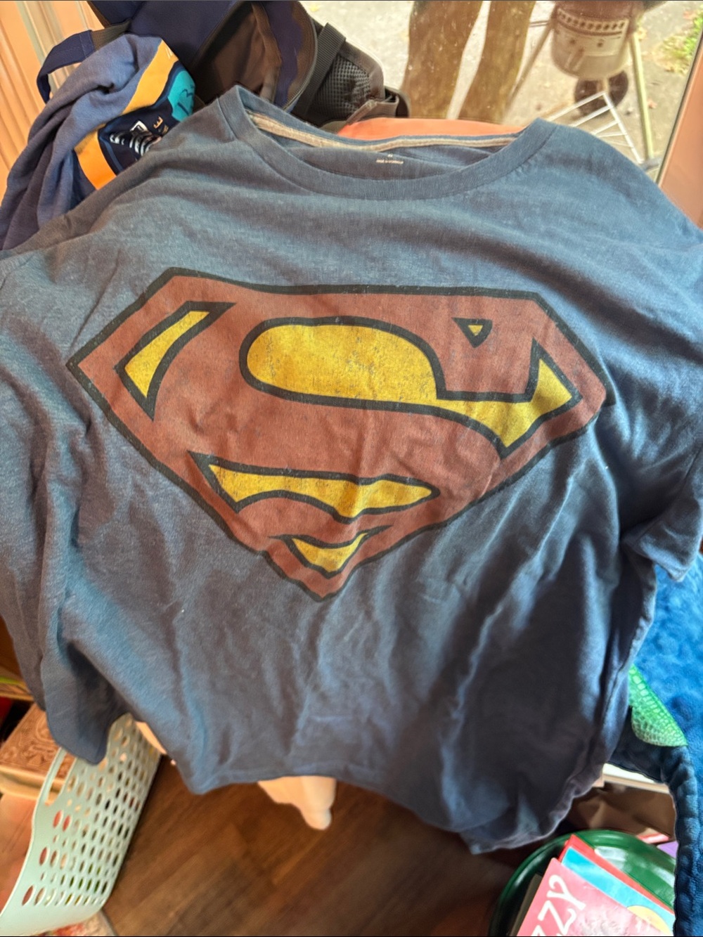 Superman men’s Navy Blue Logo Costume Tee - Unbranded